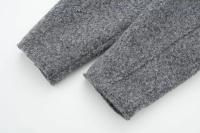 TRAFZA-abrigo de manga larga para mujer, Chaqueta corta con bolsillos y cremallera, color gris, Y2k, Otoño, 2023 - details 7