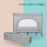arque para bebé, Cuna de Viaje, Cama Infantil, Espacioso y Bien ventilado con Dimensiones 100 x 100 x 76 cm, Cierre Compacto y Bolsa de Transporte, Color Mineral Grafito - details 12