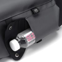 Mochila para ordenador portátil de alta calidad para hombre, morral grande de piel sintética, resistente al agua, con carga USB, para negocios, urbano - details 9