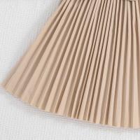 Falda Plisada de Khaki para Niñas Mangas de Pétalo Blanco Estilo Preppy para Cumpleaños - details 7