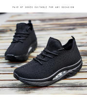 Zapatos deportivos de marca para mujer, zapatos de suela gruesa, zapatos de plataforma con tejido volador, zapatos tonificadores para mujer, zapatillas de deporte con cuña, zapatos con balancín transpirables - details 4