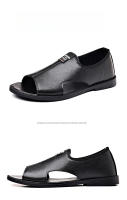 Nuevas Sandalias de Verano 2025 Zapatos Casuales para Hombres de Suela Suave y Transpirable de Cuero Antideslizante al Aire Libre - details 15