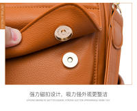 Mochila de cuero blanco y amarillo para mujer, bolsa de trabajo suave y sencilla, con correa para el hombro, informal, de viaje - details 29