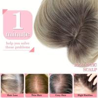 Extensiones de cabello rizado largo y ondulado con flequillo, adornos de pelo sintético, Clip Natural en cierres superiores, postizo - details 10