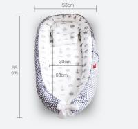 Cama de bebé para recién nacidos,Cuna Portátil Para Bebé 85x50cm Con Almohada Y Parachoques Algodón ,Alfombra de Juego Plegable para Bebés cesta de dormir infantil para 0-24 meses - details 7