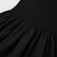 Estilo francés cuello redondo sin mangas Patchwork invierno nuevo vestido largo mujeres moda elegante viaje - details 21