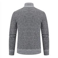 Suéter de otoño e invierno para hombre, cárdigan suelto, suéter de lana, jersey de cuello alto frío, cortavientos empalmado, chaqueta informal - details 9