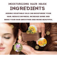 Mascarilla capilar hidratante profunda que nutre, repara el cabello seco, encrespado con puntas abiertas y suaviza. - details 2