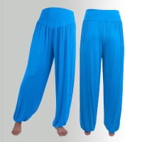 1 Uds. Pantalones de baile deportivos de Yoga suaves de algodón informales sueltos elásticos para mujer a la moda - details 12