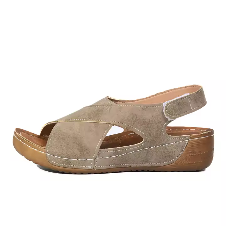 Sandalias de tacón de cuña para mujer, zapatos de moda de verano - 1