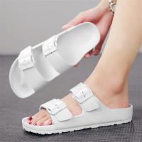 Zapatillas deslizantes suaves ajustables de verano para hombre, zapatillas planas de EVA, zapatillas antideslizantes ligeras, envío triangular - details 9