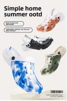 Sandalias de Moda para Pareja de Verano Zapatillas de Playa y Hogar Impermeables con Suela Suave para Hombres - details 1