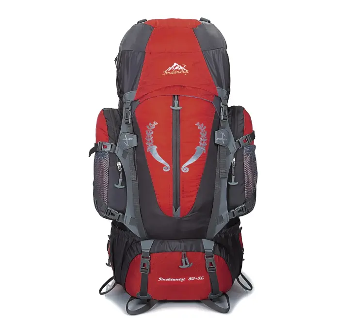 Mochila deportiva portátil de gran capacidad para acampar al aire libre, bolsas de escalada, senderismo, montañismo, 85L - 1