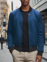 Chaqueta de Béisbol Suelta y Delgada con Cuello Alto Moda de Negocios Casual para Hombres - details 10