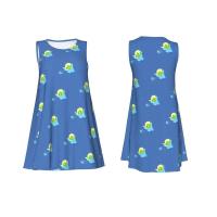 Vestido Duo de búho sin mangas informal para mujer, divertido pájaro verde, viajes personalizados, D-Duogos - details 178