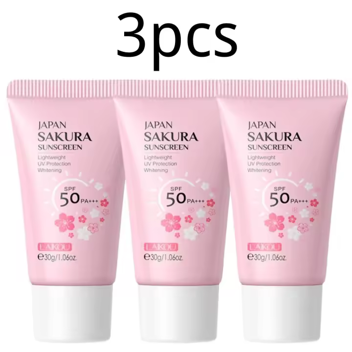 Crema de protección UV Sakura SPF50 Control de aceite hidratante para rostro y cuerpo - 1
