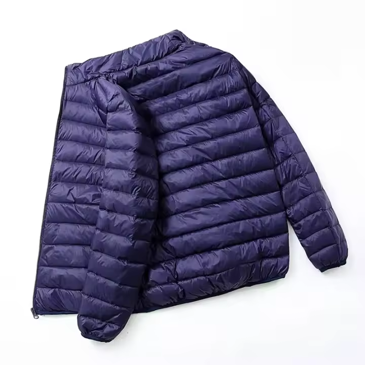 Chaqueta con capucha de plumón de pato ultraligera para hombre, chaqueta cálida de plumas de pato blanco, ropa de calle para hombre, otoño e invierno - 1