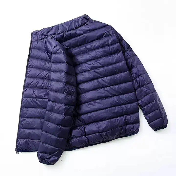 Chaqueta con capucha de plumón de pato ultraligera para hombre, chaqueta cálida de plumas de pato blanco, ropa de calle para hombre, otoño e invierno - 1