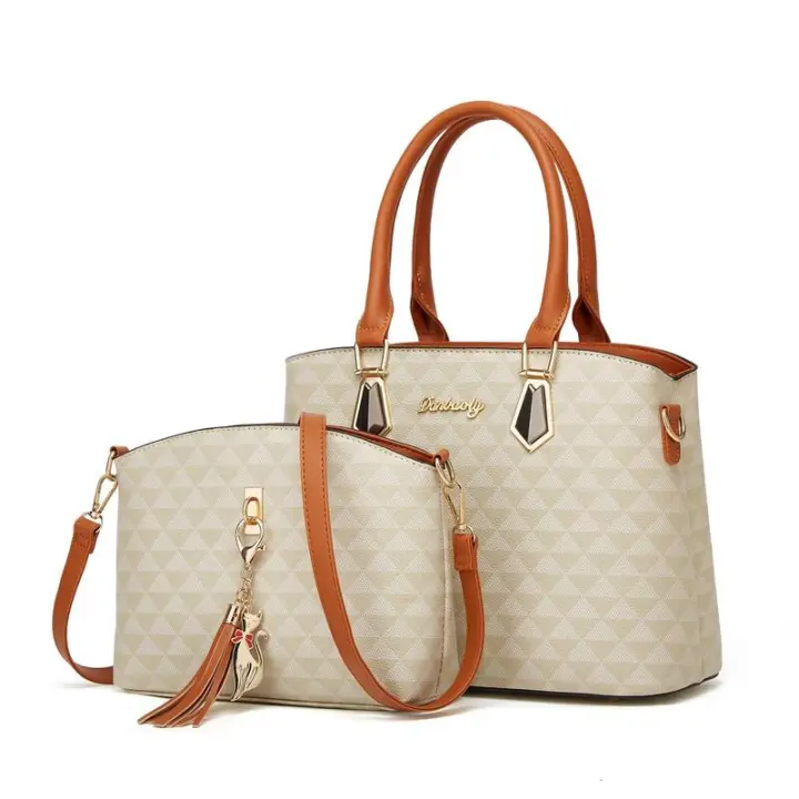 Nueva moda, textura de gama alta, un solo hombro, cruz oblicua, bolso de mano europeo y americano para mujer, mochila de lujo de alta gama - 1