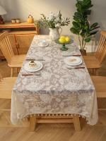 Mantel con borla de pájaro y Ense campestre, beige, para salón, cocina, mesa de comedor, mesa de centro - details 4