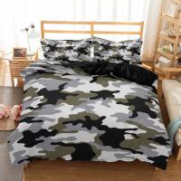 Juego de Ropa de Cama de Camuflaje 3D Cubierta de Edredón Suave con Funda de Almohada para Niño, Niña, Adulto Textil para el Hogar Cool - details 8