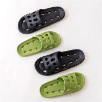 Zapatillas de playa de verano de suela gruesa para hombre, zapatillas antideslizantes de Eva para baño, sandalias para hombre, chanclas de moda para mujer, zapatillas huecas con fugas - details 18