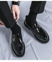Zapatos de cuero casuales brillantes que aumentan la altura de los hombres Versión coreana de zapatos de cuero pequeños de moda - details 10