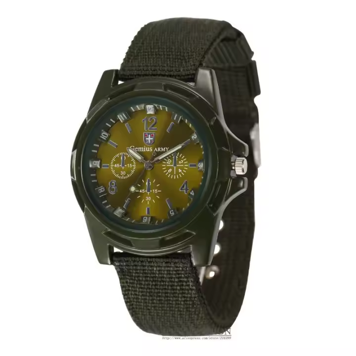 Reloj de pulsera deportivo Reloj masculino con banda de nailon suave - 1