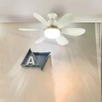 Ventilador de techo para el hogar con luz, casquillo E27 y luces nocturnas LED de 30 W, 3 modos de iluminación ajustables, control remoto, ventilador de techo con alta potencia de viento - details 1