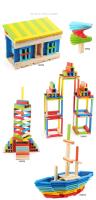 Juego de bloques de construcción de madera para niños, juguete de ladrillos coloridos para construir, para impresión de bloques - details 4