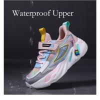 Zapatos de marca para niños, zapatillas de deporte para niñas, zapatos deportivos transpirables para niños, zapatillas de tenis cómodas informales de color rosa a la moda para uso diario - details 8