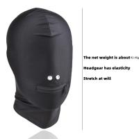 Capucha de Máscara para Juego de Roles BDSM Juguete Sexual Oral Abierto para Hombres y Mujeres - details 1