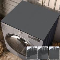 Cubierta rectangular para lavadora, almohadilla de goma con absorción de agua, antipolvo para horno microondas, Color sólido - details 0