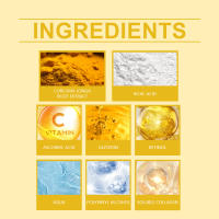 La mascarilla facial de colágeno de cúrcuma puede reponer el agua, aclarar la oscuridad, apretar los poros, rasgar, nutrir y - details 2