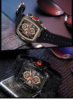 Reloj deportivo de carreras de lujo para hombre, esfera esqueleto de barril, resistente al agua, luminoso, reloj de pulsera para exteriores, reloj de negocios para hombre - details 23