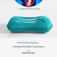 Cojín inflable de prensa de viaje, almohada Lumbar cuadrada, portátil, plegable, para exteriores - details 10
