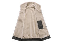 Chaquetas cálidas de lana PU para hombre, parabrisas retro, camisetas de motocicleta, ropa de moda, otoño e invierno - details 2