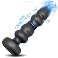 Leten-vibrador telescópico inalámbrico para hombres, Juguetes sexuales con tapón Anal para mujeres, consolador Anal, masajeador de próstata masculino - details 5