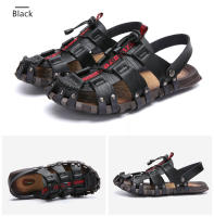 Sandalias suaves de verano para hombre, zapatillas informales de cuero para exteriores, antideslizantes, ligeras y cómodas, zapatos deportivos de playa - details 23