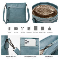 Bolso de Hombro para Mujer, Bandolera de Cuero PU, 3 piezas, informal, Gran Capacidad - details 47