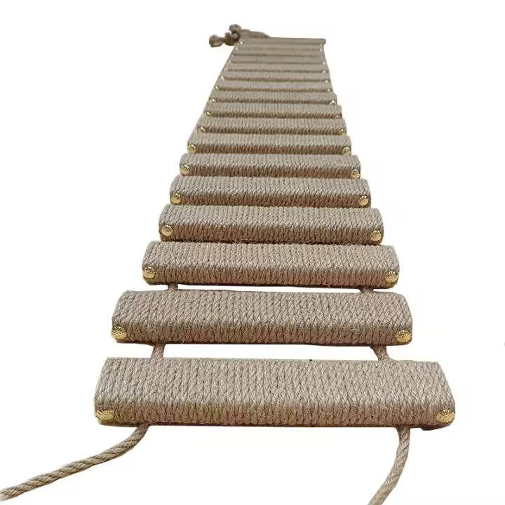 Escalera de cuerda de Sisal para gatos, poste rascador de paso, torre de árbol, varios tamaños - 1