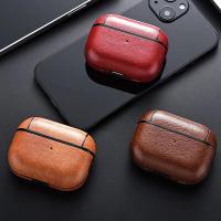 Funda de cuero para 2 auriculares, funda para auriculares para Apple AirPods 3 Pro de segunda generación, USB C - details 0