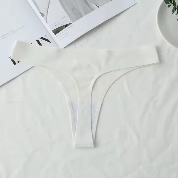 Tangas De Algodón Para Mujer, Ropa Interior Sexy De Cintura Baja Con Espalda En T, Bragas Cómodas A Rayas, Lencería Íntima - 1