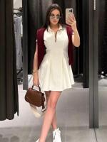 Elegante Vestido Mini de Verano 2025 Moda Callejera para Mujeres Ideal para Fiestas de Estudiantes - details 1