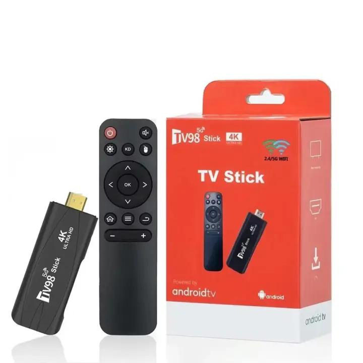 TV98 Mini TV Stick Android 12,1 4K HD 2G 16G TV Box 2,4G 5G Dual Wifi Dispositivo de TV inteligente reproductor multimedia receptor de TV Android Set Top Box - 1