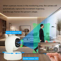 Cámara de Seguridad Infrarroja Nocturna HD 3MP Control Remoto Monitoreo de Área Amplia - details 3