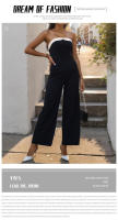 Mono de verano para mujer, pantalones sin mangas de retazos - details 1