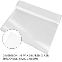 SucceBuy Película para invernadero, plástico resistente a los rayos UV de polietileno de 6 mil, cubierta transparente para invernadero, resistencia superior, resistente a la intemperie - details 1