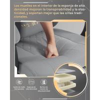 Soporte Lumbar Masaje y Reposapiés Extraible, Silla Giratoria con Gran Asiento de Muelle, Capacidad de - details 4