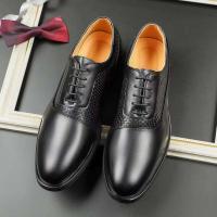Zapatos formales de cuero genuino para hombres y zapatos casuales de boda Oxford, zapatos de altura de negocios - details 6